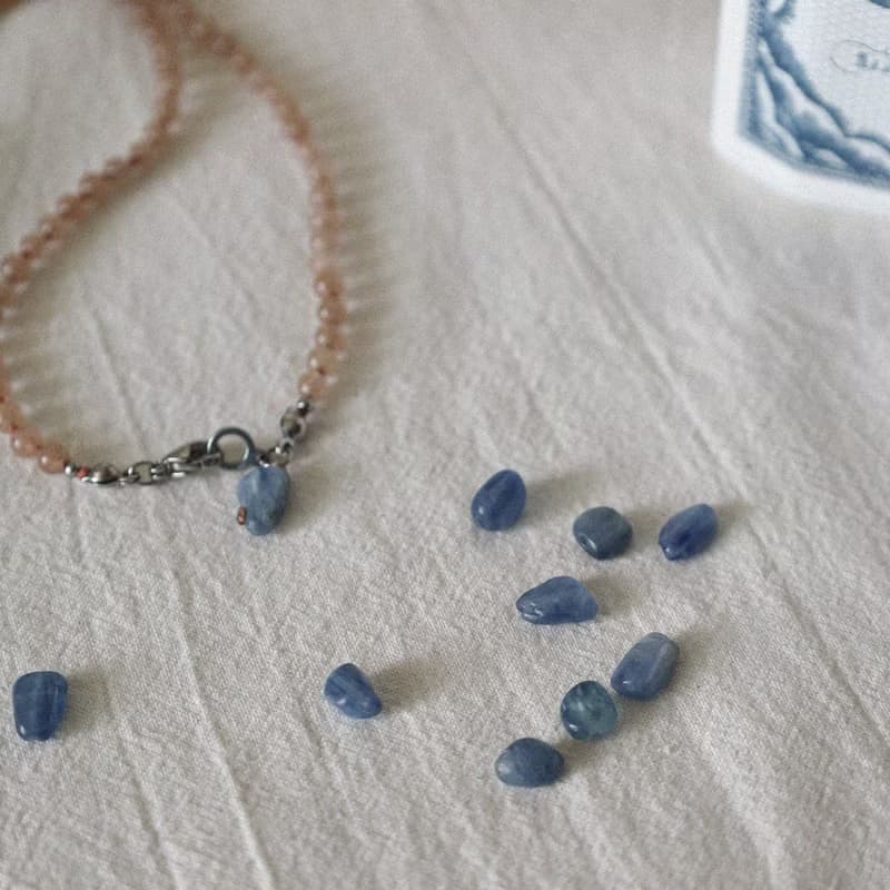 Brown Sugar & Blue Salt Jade Necklace