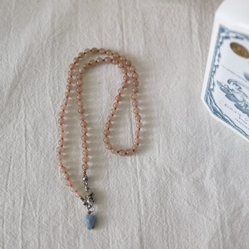 Brown Sugar & Blue Salt Jade Necklace