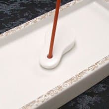 日本【松榮堂】Nagate 長手香皿 (黑色 / 圓點 / 松葉 / 純白)