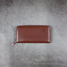Nappa牛皮長夾 紅木