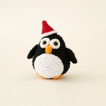 Stuffed penguin doll, Christmas gift, winter decor, crochet animals toy, 新年 礼物
