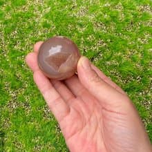 招財轉運-天然開口笑小晶洞櫻花瑪瑙開運球 辦公室 療癒 擺件
