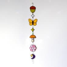 Stained glass garland, Home decor, Housewarming gift, Wall decor