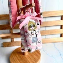 摩登女孩吊飾 日本棉布製作 生日 畢業 交換禮物 有7款 2色