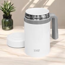 SMF骨瓷保溫杯 475ml 加碼送泡茶濾網蓋組