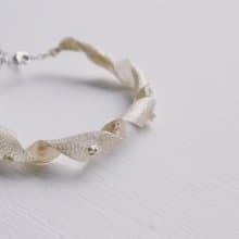 2023彩帶手鍊\有延長鍊 日系 透明感 珍珠 樹脂 珍珠 可愛手鍊