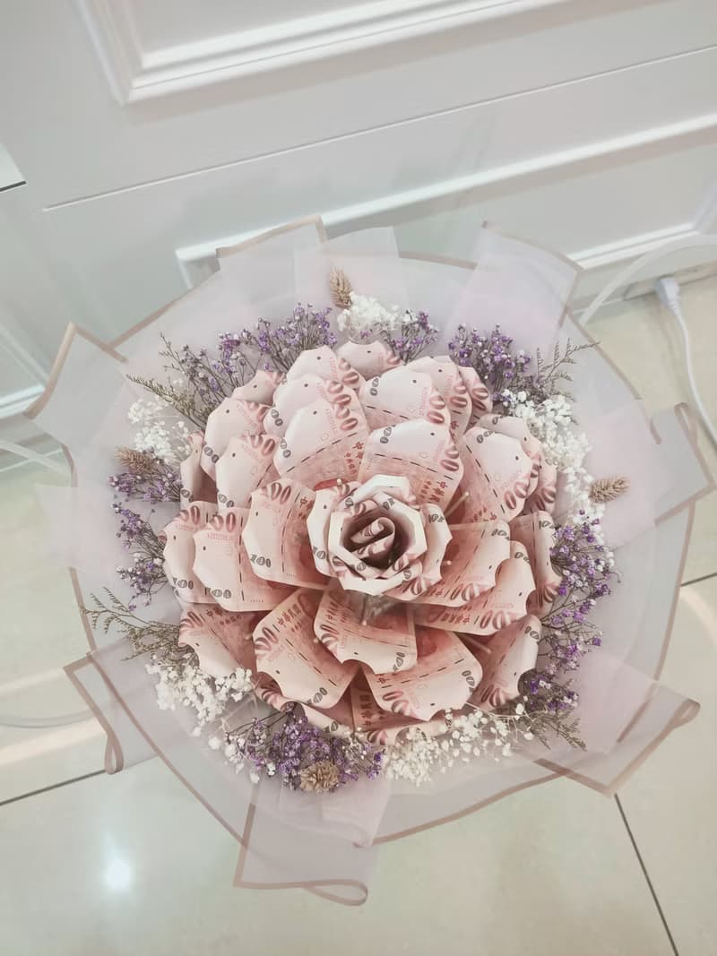 有錢花 真鈔花/父親節/母親節/情人節/求婚花束/畢業花束/生日禮