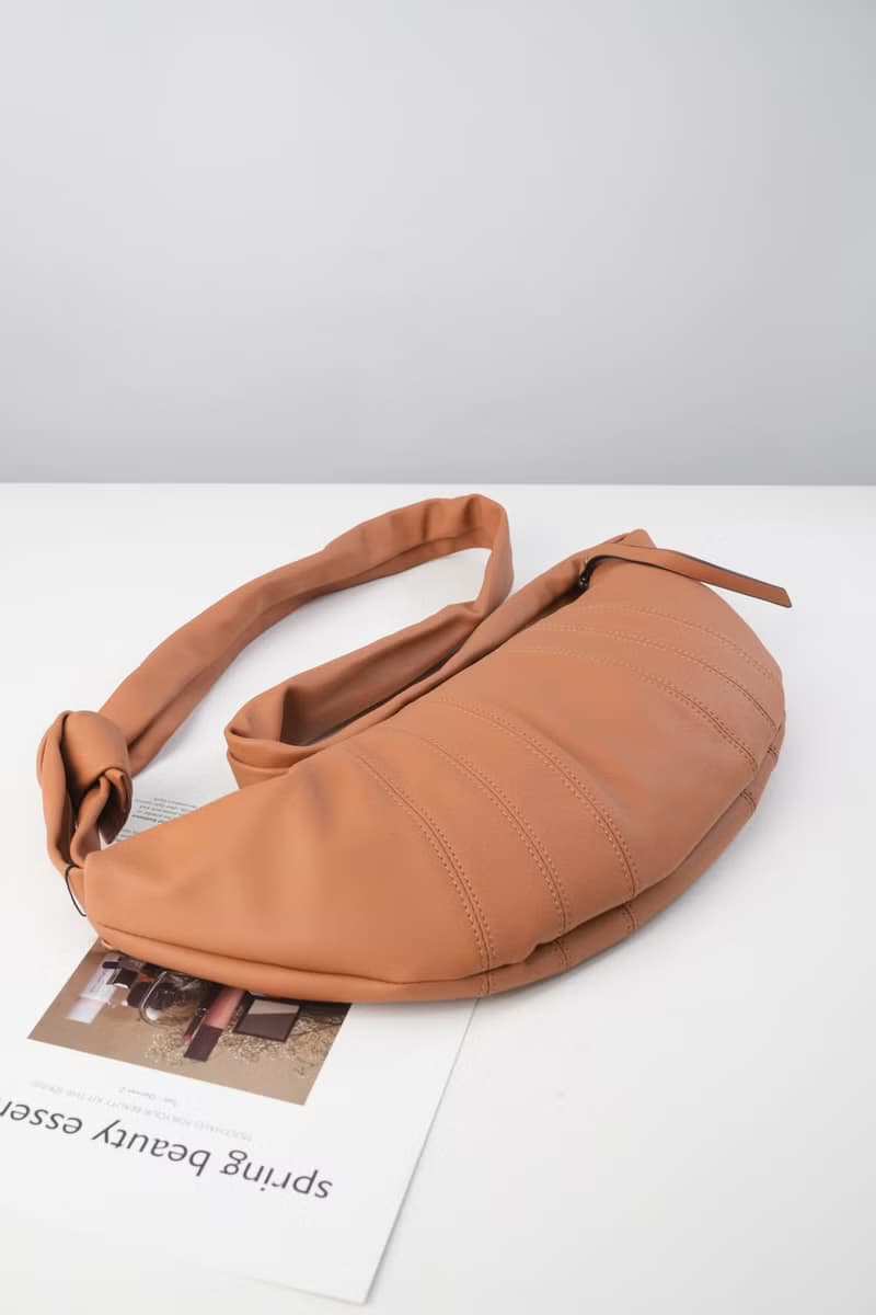 特別製作-羊角包側背斜挎頭層牛皮 真皮手袋 包包 斜揹包 側背包