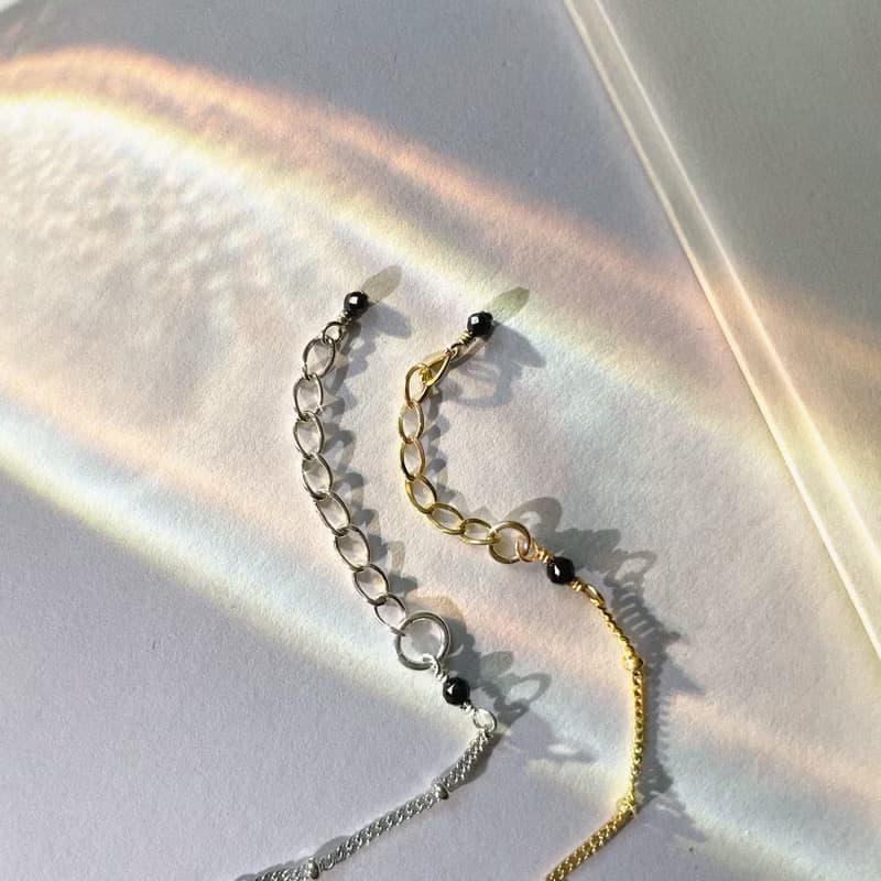 Found.Myth 925純銀 阿波羅的樂章手鍊 天然黑尖晶 手工製