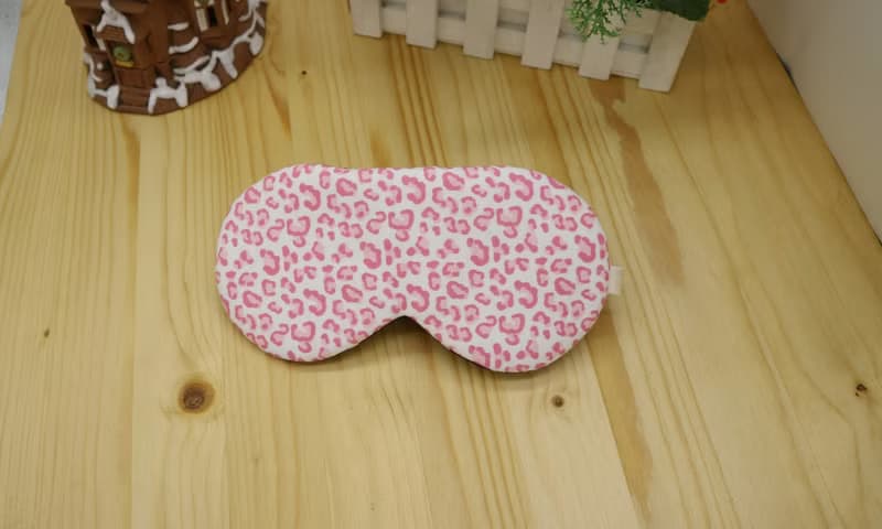 粉色豹紋 可調式眼罩  贈收納袋　sleep mask