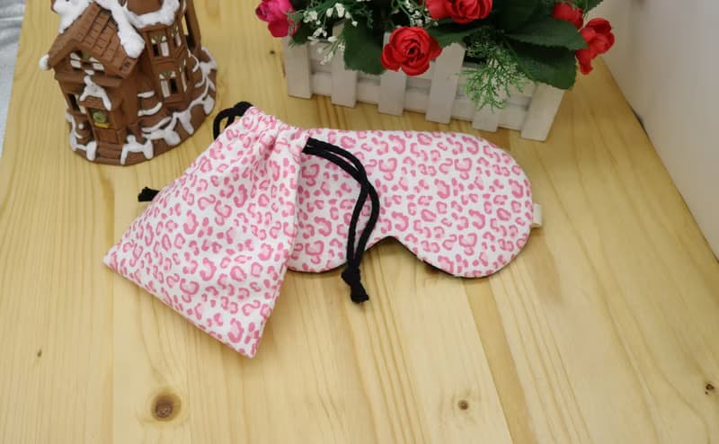 粉色豹紋 可調式眼罩  贈收納袋　sleep mask