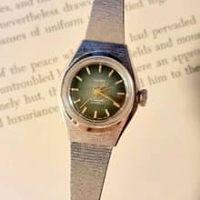 1970's 翡翠綠 日本 東方 Orient 21石 自動上鍊 女用古董錶