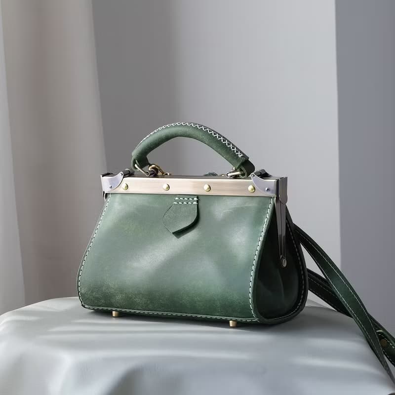 Frame Bag 复古横版口金包斜挎包 手提医生包 小号