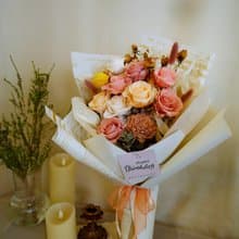 九朵永生花束 浪漫法式田園 | 情人節花束 | 生日花束