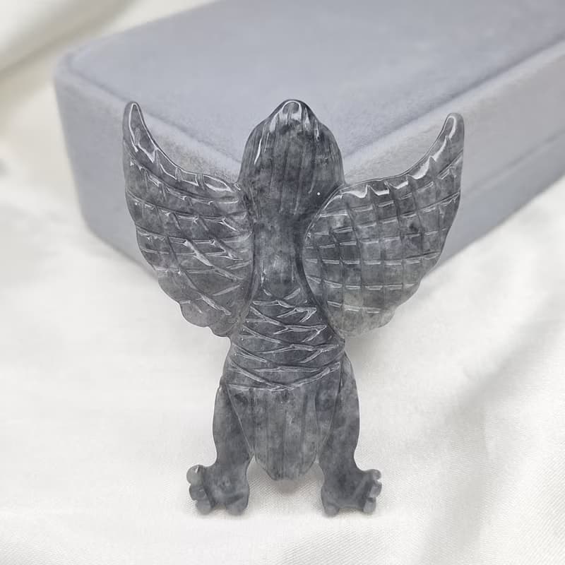 緬料 溫潤烏雞 特色件 雷神 避邪吊墜 | 天然緬甸玉A貨翡翠