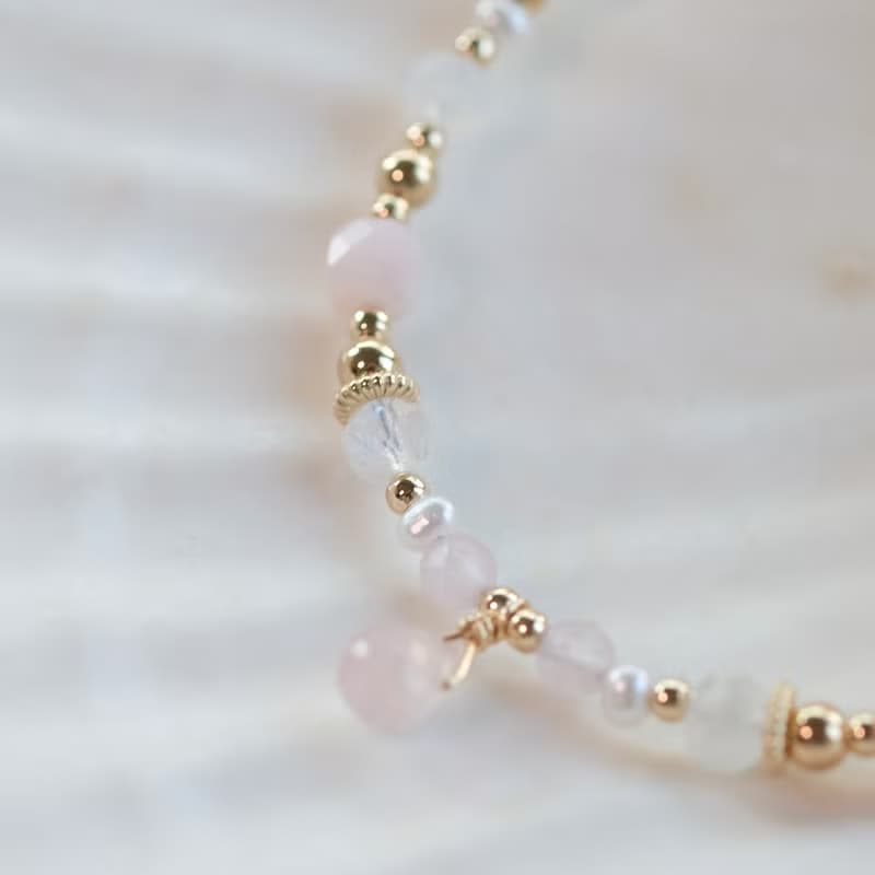 14K包金粉紅皇宮系列-粉晶手鍊