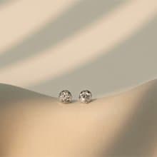 【經典回歸】小皇冠單鑽純銀耳環 頂級鋯石 可改耳夾 無耳洞可戴