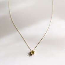 K14gf/K10YG peridot  Necklace, August Birthstone Necklace