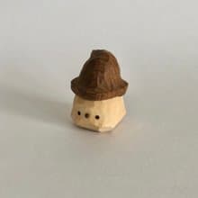 Wood carved, little ghost, halloween collection
