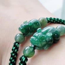 【親翠】天然翡翠 冰滿翠綠有色有種美貔貅 | 貔貅園 | 滿色滿綠