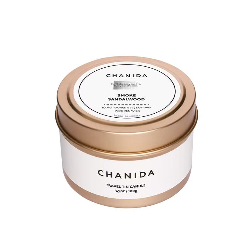 CHANIDA/旅行錫罐蠟燭/煙燻・檀木
