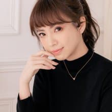 京華鑽石 迪士尼 10K玫瑰金 0.03克拉  米奇與米妮系列鑽石項鍊