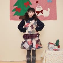 古著少女感 聖誕節背心半裙套裝