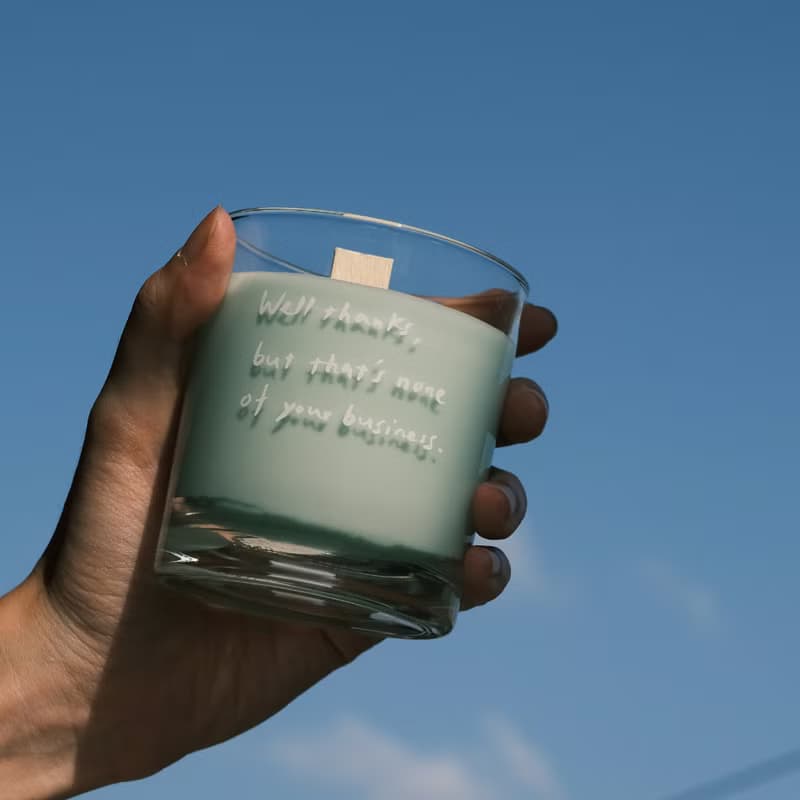 GIN DU LAN系列－不想被管 洋甘菊&檸檬薄荷 250ml香氛木片蠟燭