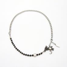 Lunar Hare 黑兔奔月瑪瑙手鍊項鍊兩用設計