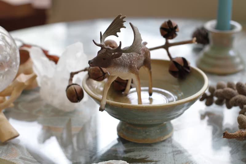 淺藍綠色手工陶瓷高腳燭台/點心台/飾品台/苔球座/苔球花器