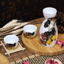 齊白石小品瓷器壺杯組