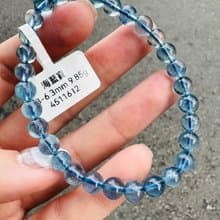 高冰透晶體天空藍海藍寶5.8-6.3mm9.85g平衡情緒減緩紓解壓力