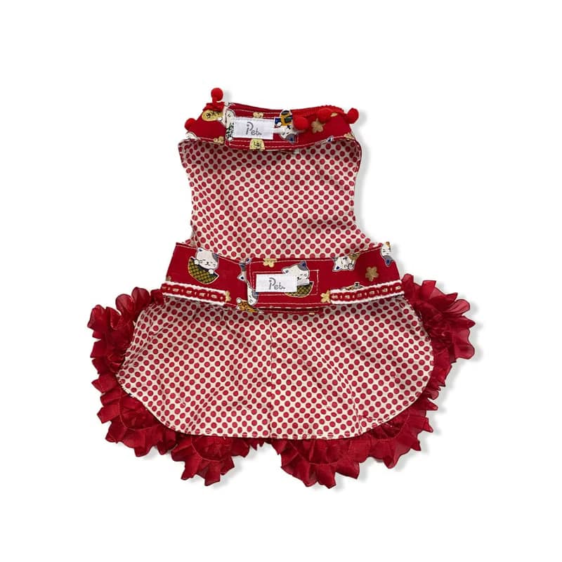 IPET寵物新年招財貓裙