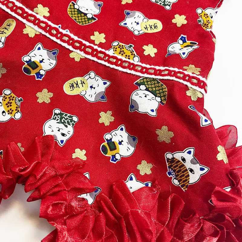 IPET寵物新年招財貓裙