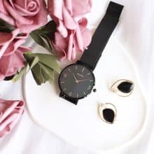 CERES系列天然珍珠母貝手錶 女錶 / 黑色