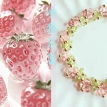【冰感草莓】白水草莓晶 橄欖晶 水晶手鏈 手鍊 訂製