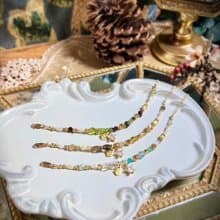 -璀璨之星-天然水晶手鏈/黃銅手鍊