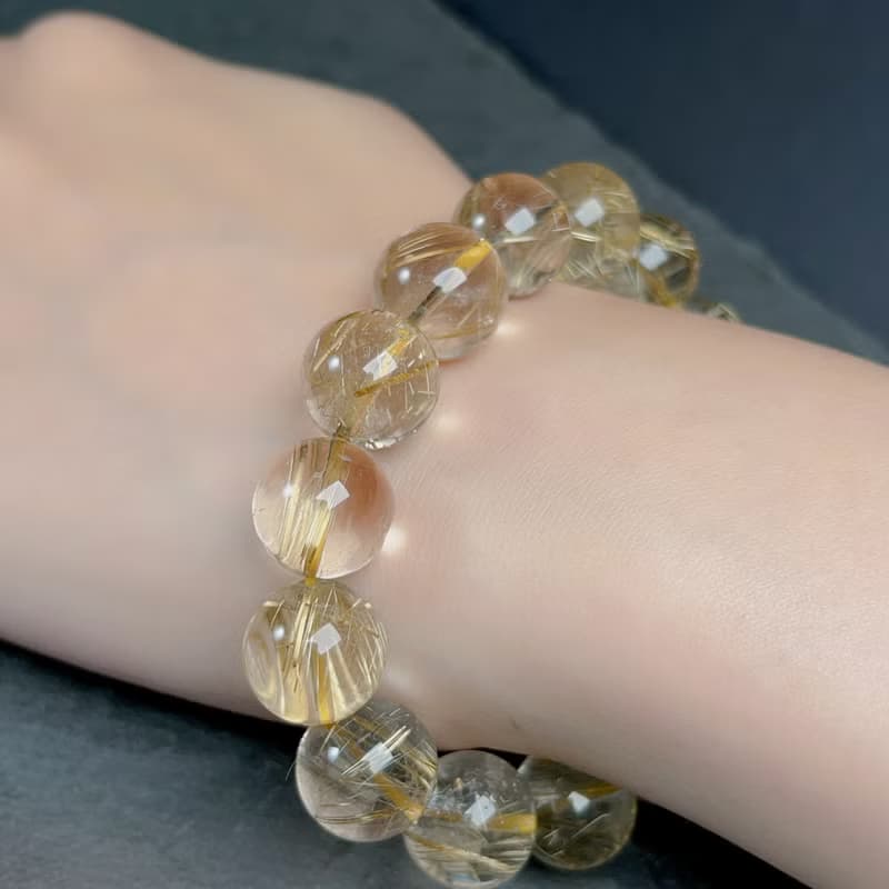 天然鈦金水晶手珠手鍊 | 天然水晶 | 送禮
