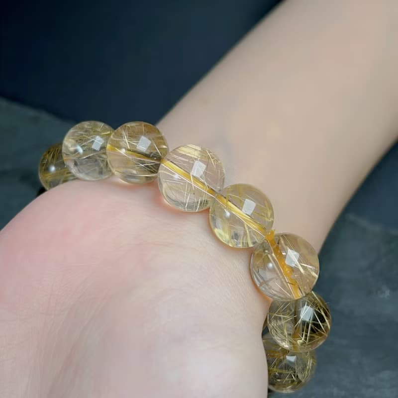 天然鈦金水晶手珠手鍊 | 天然水晶 | 送禮
