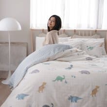 100%天然純棉40支紗床包 被套 鋪棉兩用被-台灣製床單/多款任選