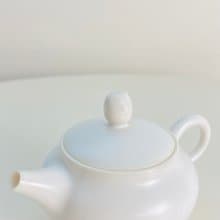 【茶具】白瓷小茶壺100ml－迷你貓頭鷹