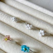 花語系列・手工串珠戒指・生日/畢業/情人節/聖誕交換禮物