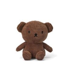 荷蘭 Bon Ton Toys | Boris熊 燈芯絨娃娃 咖啡色 17cm