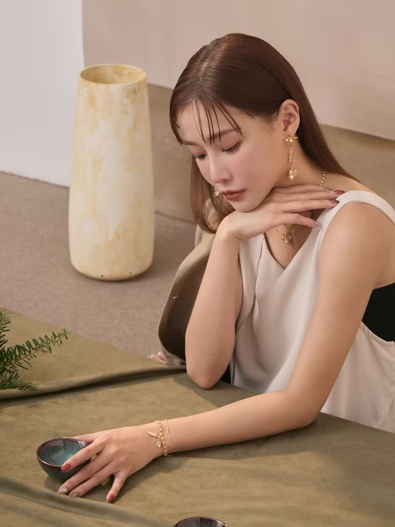 依亞的永恆。MUCHAT手作14KGP水晶珠葉片手鍊