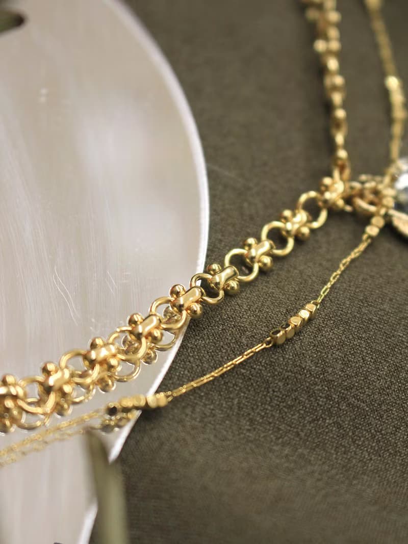 依亞的永恆。MUCHAT手作14KGP水晶珠葉片手鍊