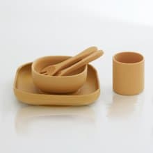 Gloop 矽膠純色餐具組 /芒果黃