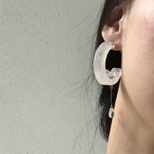 摘月珍珠耳環/耳夾可