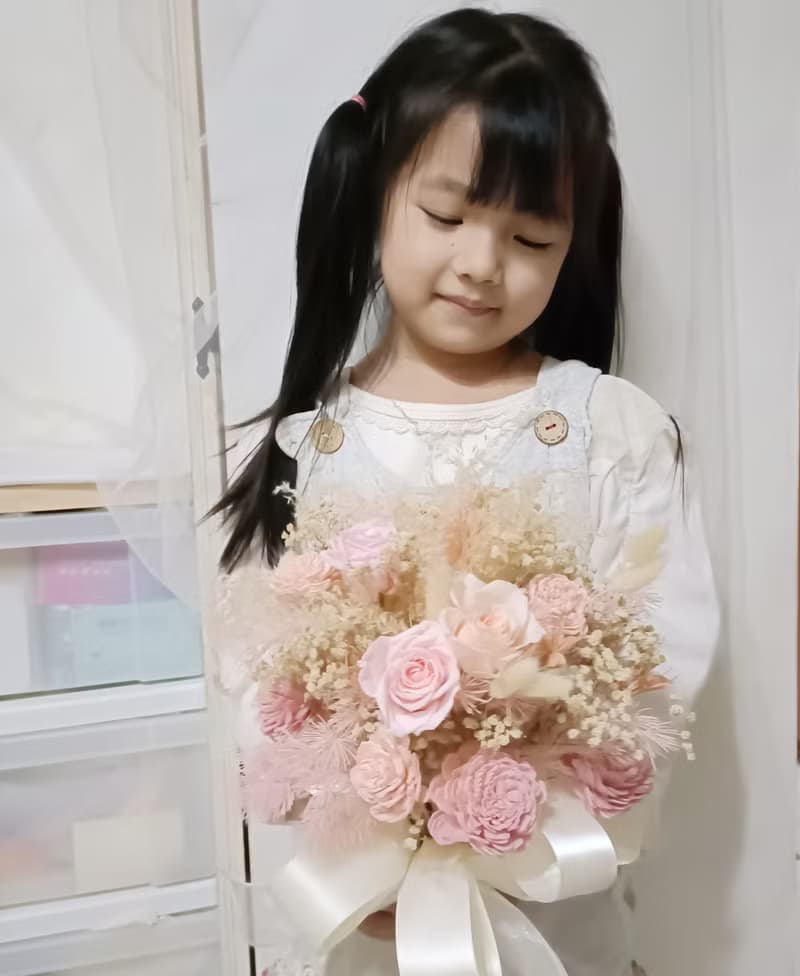 甜美浪漫永生捧花 結婚捧花永生乾燥花情人節畢業謝師禮物生日畢