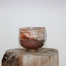 柴燒志野茶碗野/品茗杯/150ml/手捏系列/瀧間拾光