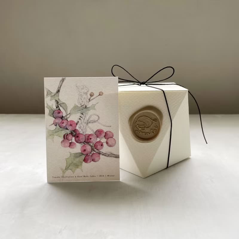 果實編織花器 / 長吊掛 / 乾燥花 / 松果 / 聖誕禮物